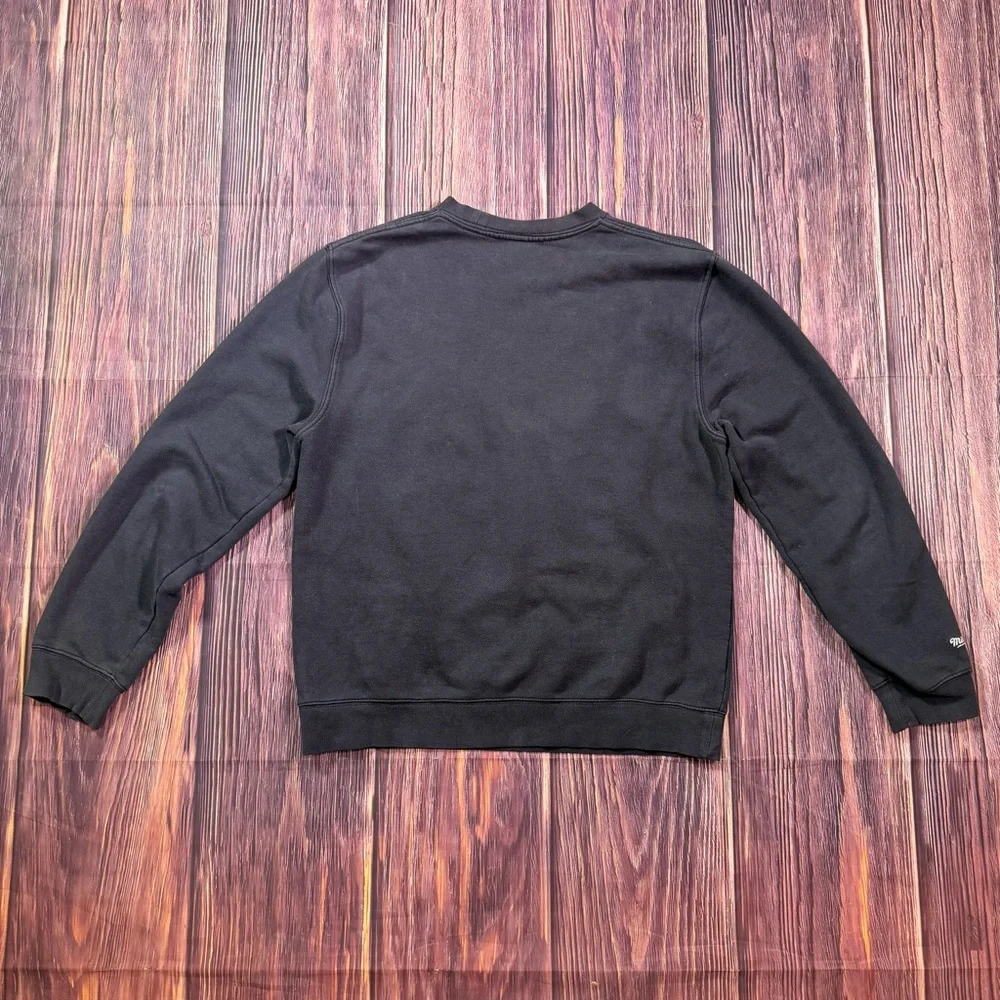 Mitchell Ness Chicago Bulls Basketball Crewneck Sweatshirt Black Vintage NBA M